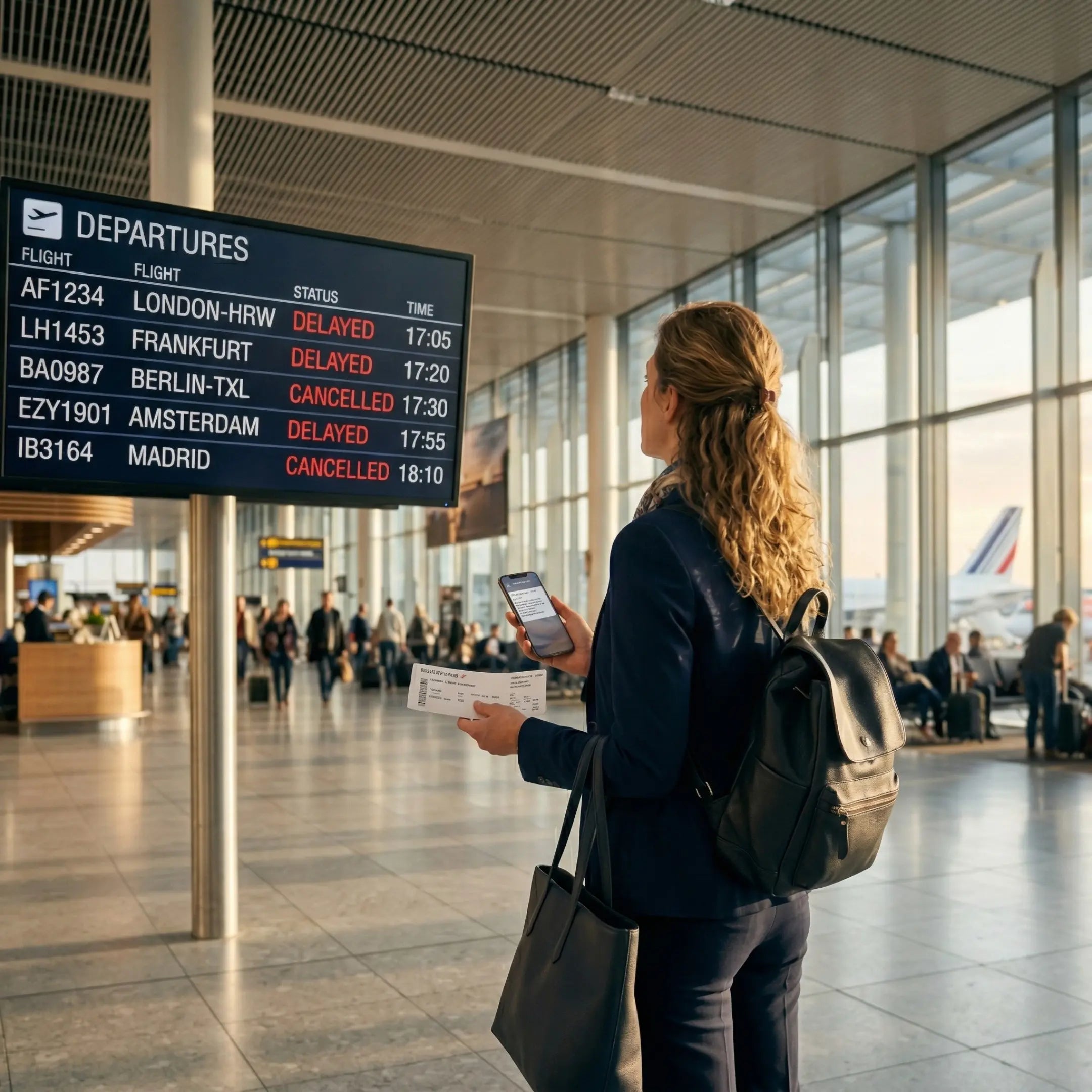 Vol retardé, annulé ou surbooké : vos droits en tant que passager aérien en Europe Escale & Voyage