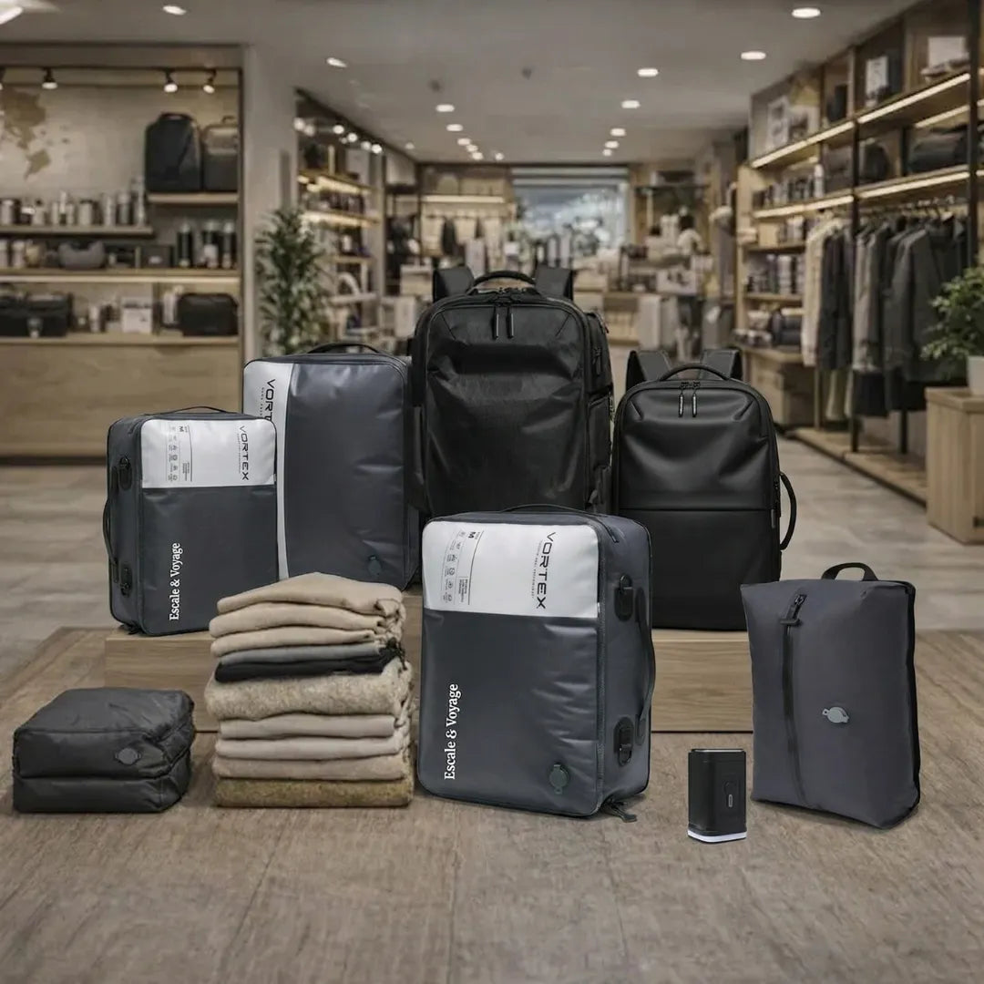 Sac à dos de voyage compression sous vide