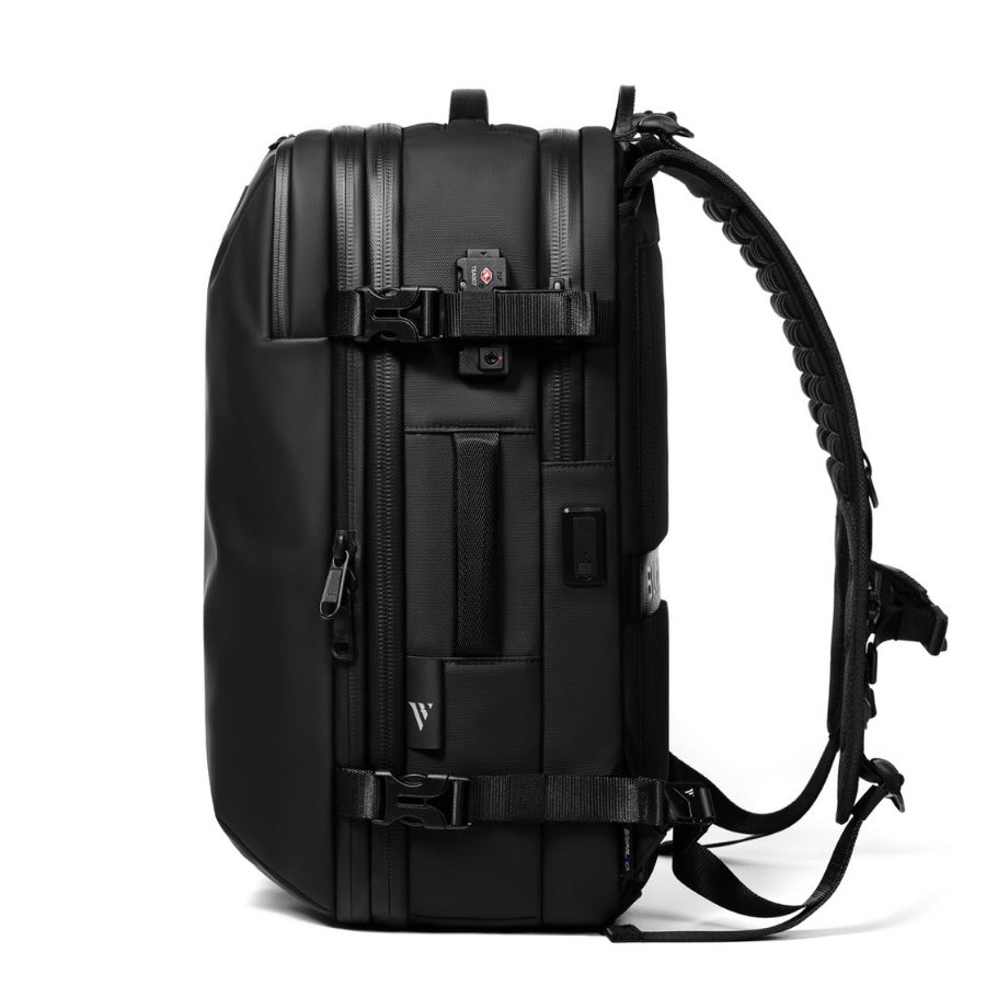 Sac à dos de voyage cabine - compression sous vide - 60L – Compartiment chaussures – 35×19×50 cm