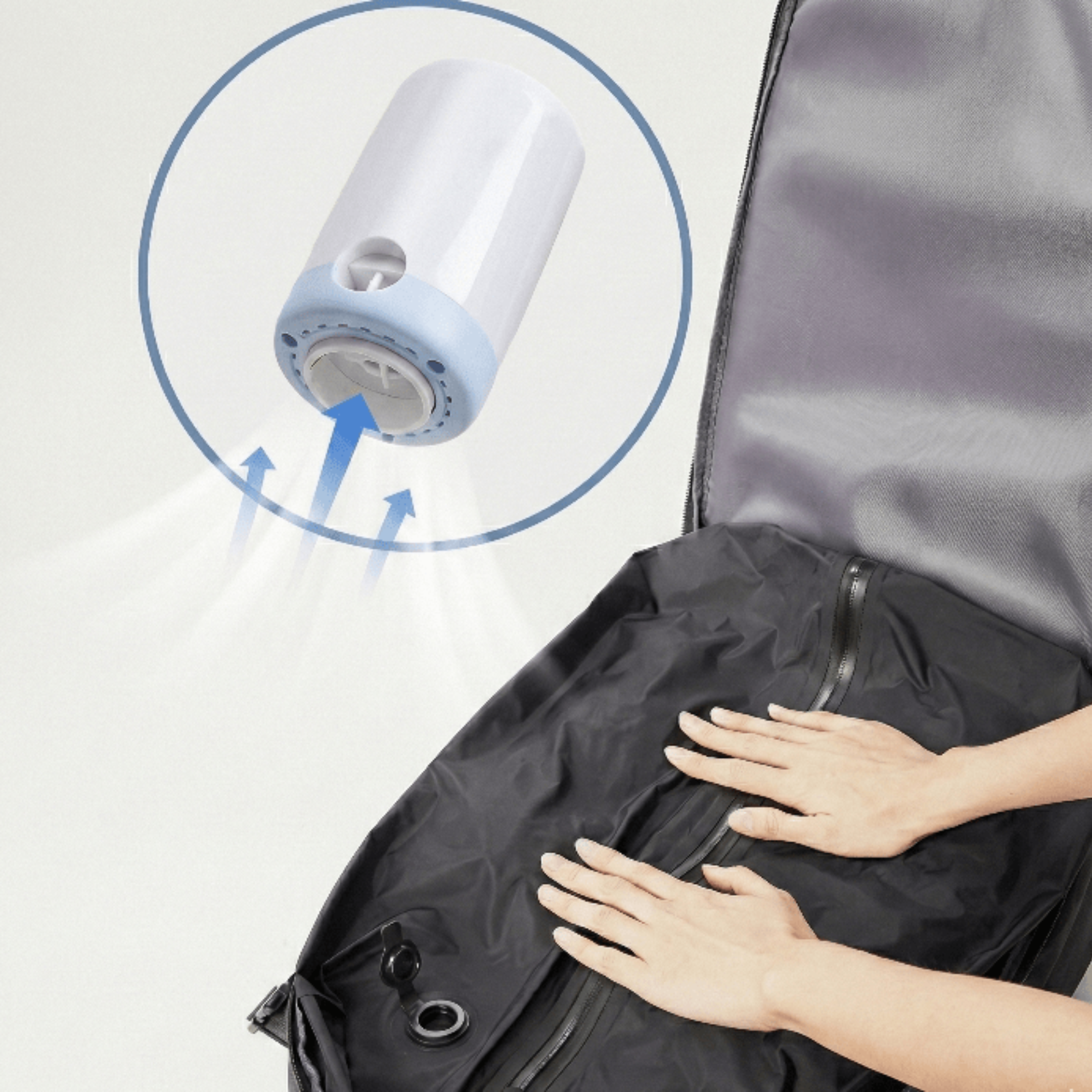 Sac à dos de voyage cabine - compression sous vide 18–22L – Ordinateur 15,6"