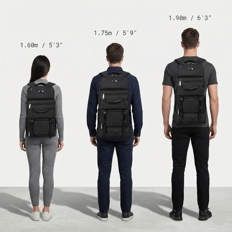 Sac à dos de voyage extensible 38–45L