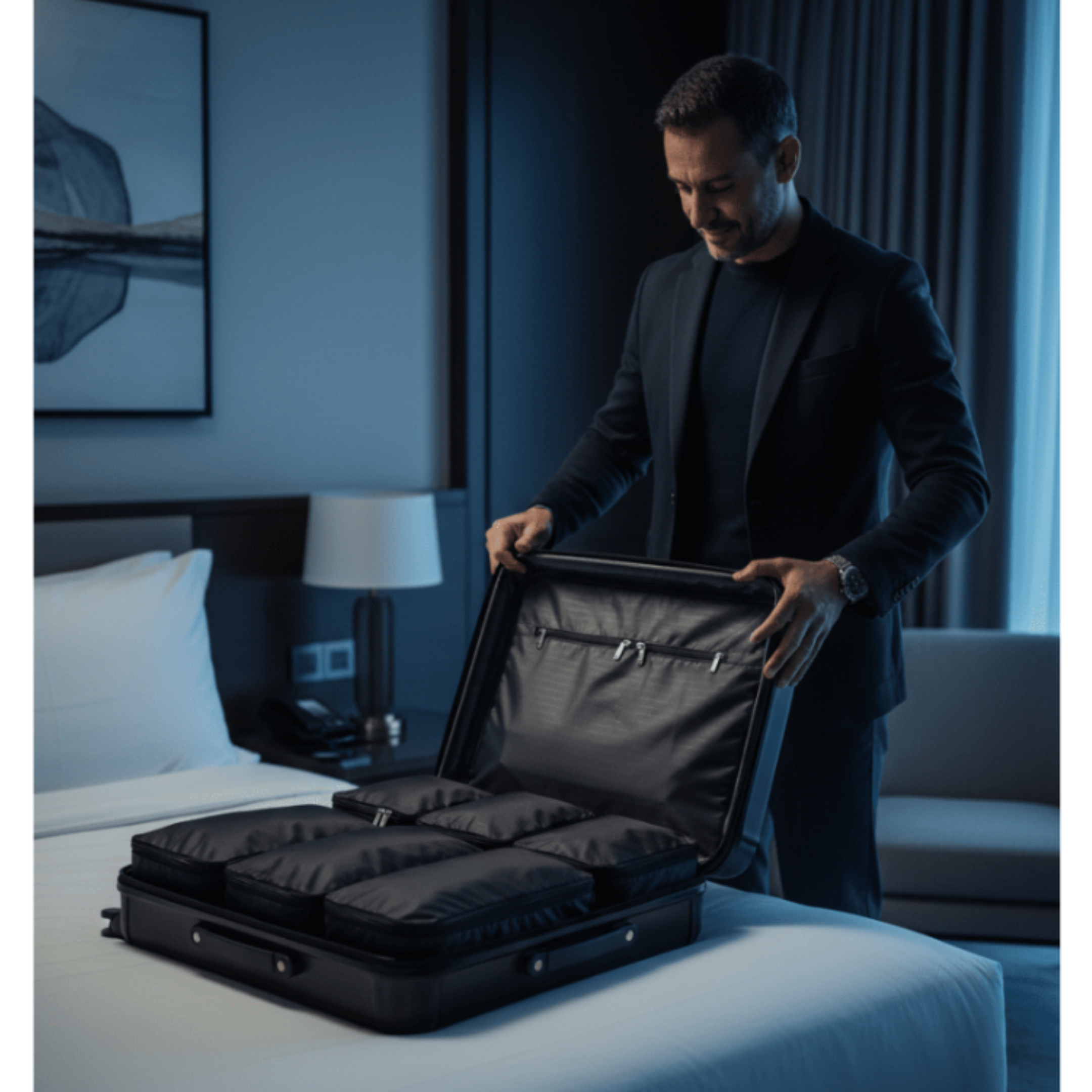 Sacs de rangement pour voyage à compression – Lot de 3 – Nylon