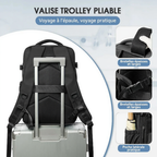 Sac à dos de voyage cabine - compression sous vide 18–22L – Ordinateur 15,6"