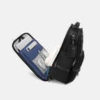 Sac à dos de voyage cabine 25L – Ouverture 180° & Passant valise Escale & Voyage